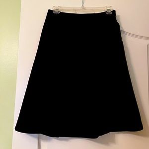 Talbots black A-line skirt.  Size 4